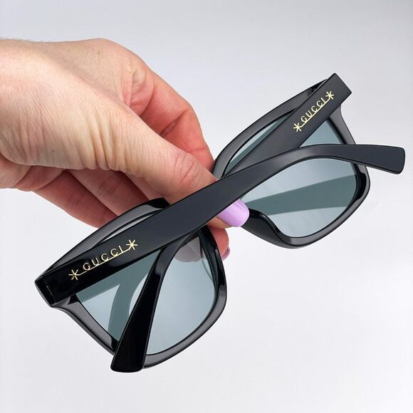 Gucci GG1175SK 002 Sunglasses Black Smoke Grey Square Unisex main image 5